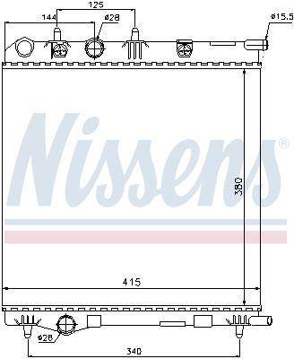 NISSENS Radiators, Motora dzesēšanas sistēma 636002
