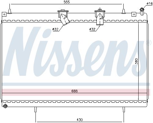 NISSENS Radiators, Motora dzesēšanas sistēma 636003
