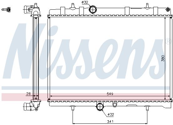 NISSENS Radiators, Motora dzesēšanas sistēma 63606A