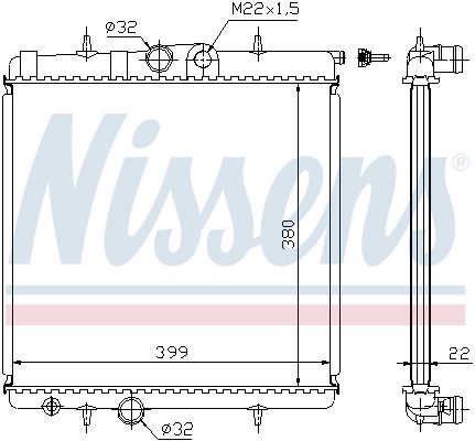 NISSENS Radiators, Motora dzesēšanas sistēma 63708A