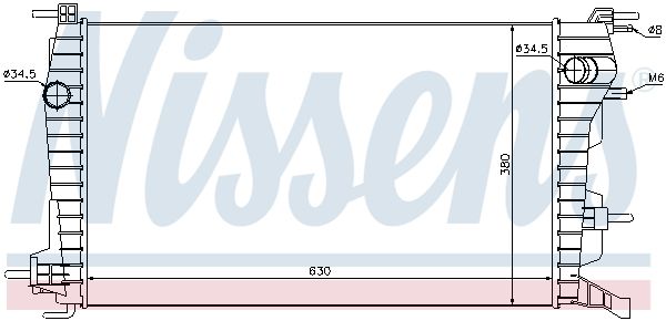 NISSENS Radiators, Motora dzesēšanas sistēma 637616