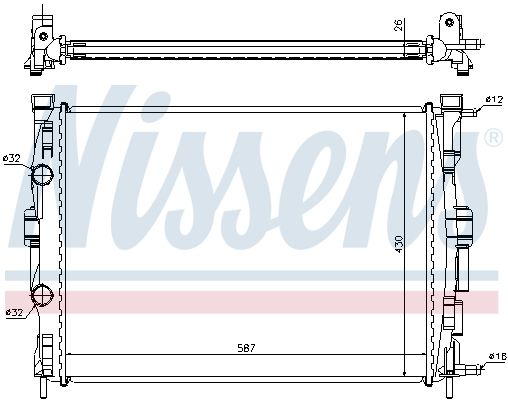 NISSENS Radiators, Motora dzesēšanas sistēma 63765A