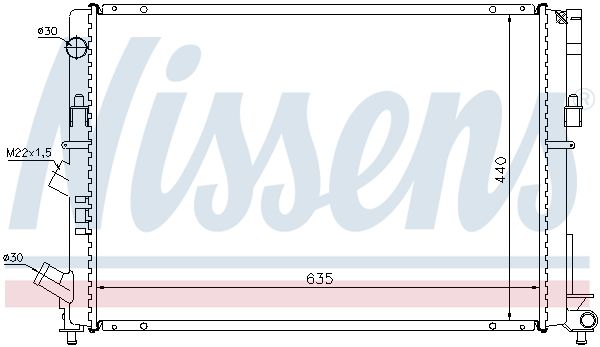 NISSENS Radiators, Motora dzesēšanas sistēma 63838