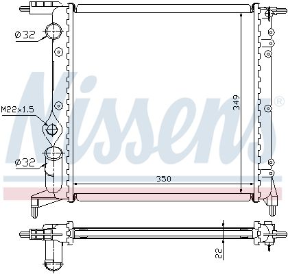 NISSENS Radiators, Motora dzesēšanas sistēma 639261