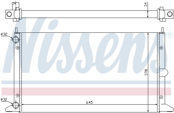 NISSENS Radiators, Motora dzesēšanas sistēma 63993
