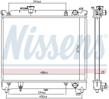 NISSENS Radiators, Motora dzesēšanas sistēma 64079