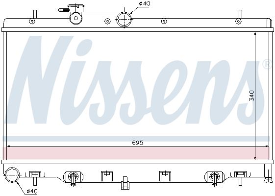 NISSENS Radiators, Motora dzesēšanas sistēma 64114