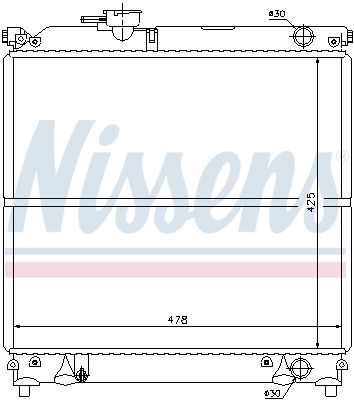 NISSENS Radiators, Motora dzesēšanas sistēma 64181