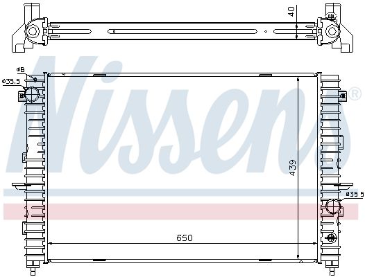 NISSENS Radiators, Motora dzesēšanas sistēma 64313A