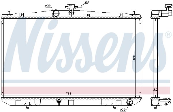 NISSENS Radiators, Motora dzesēšanas sistēma 646833