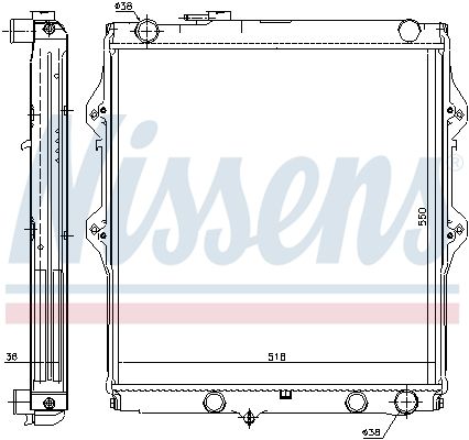 NISSENS Radiators, Motora dzesēšanas sistēma 646848