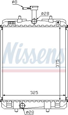 NISSENS Radiators, Motora dzesēšanas sistēma 64685