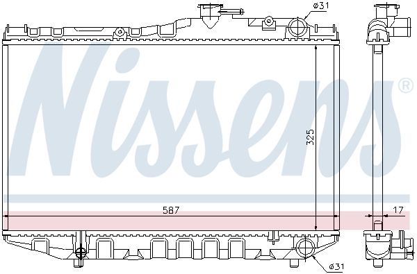 NISSENS Radiators, Motora dzesēšanas sistēma 64830