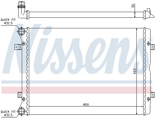 NISSENS Radiators, Motora dzesēšanas sistēma 65014