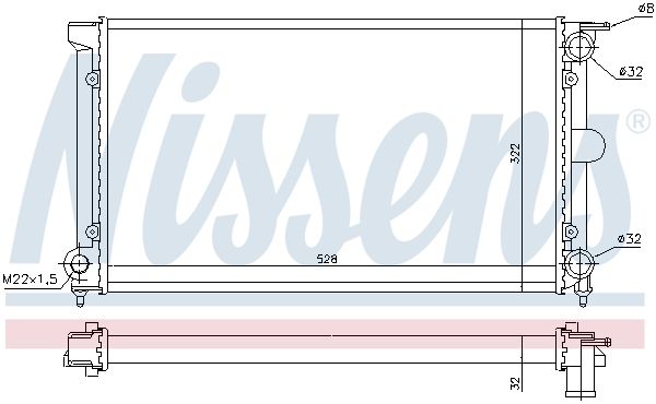 NISSENS Radiators, Motora dzesēšanas sistēma 65152A