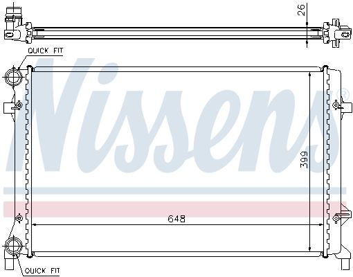 NISSENS Radiators, Motora dzesēšanas sistēma 65277A