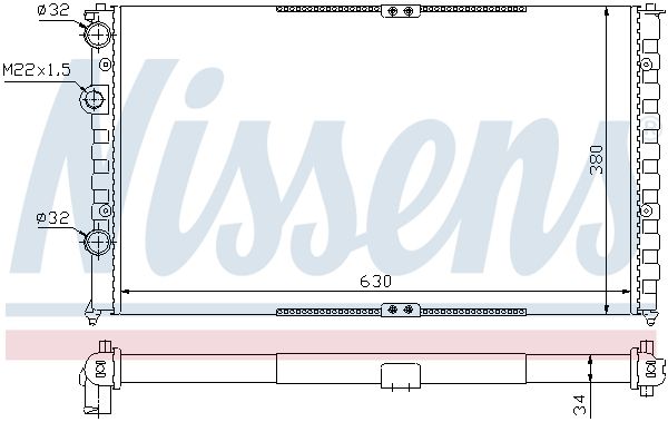 NISSENS Radiators, Motora dzesēšanas sistēma 65290