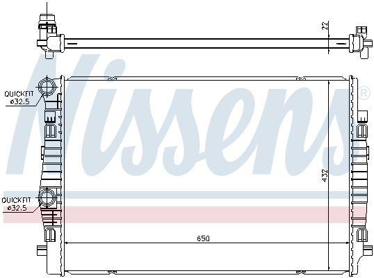 NISSENS Radiators, Motora dzesēšanas sistēma 65304