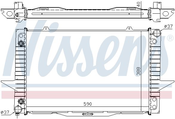 NISSENS Radiators, Motora dzesēšanas sistēma 65535A