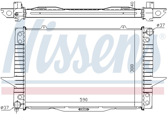 NISSENS Radiators, Motora dzesēšanas sistēma 65536A