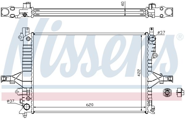 NISSENS Radiators, Motora dzesēšanas sistēma 65553A