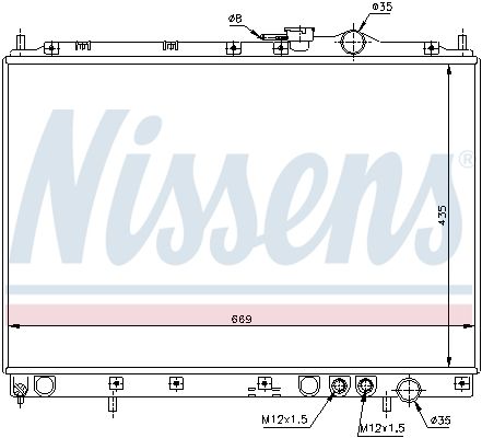 NISSENS Радиатор, охлаждение двигателя 666230