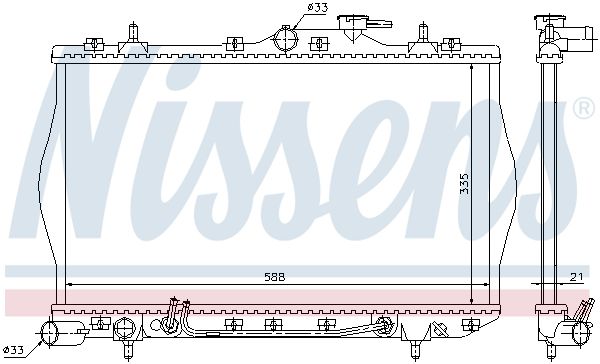 NISSENS Radiators, Motora dzesēšanas sistēma 670011