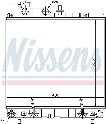 NISSENS Радиатор, охлаждение двигателя 67016A