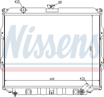 NISSENS Radiators, Motora dzesēšanas sistēma 67021