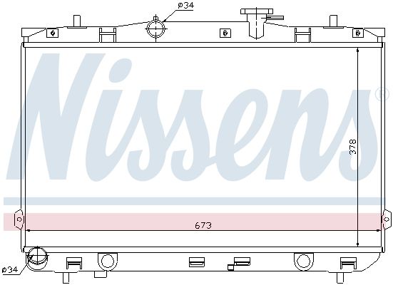 NISSENS Radiators, Motora dzesēšanas sistēma 67024