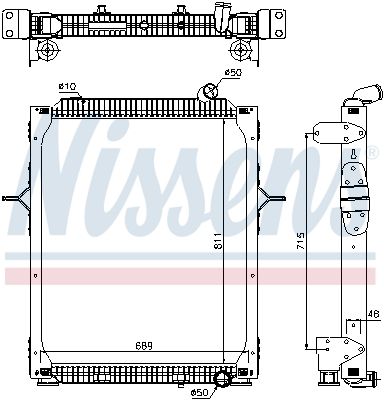 NISSENS Radiators, Motora dzesēšanas sistēma 67206