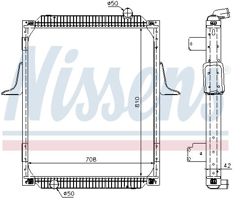 NISSENS Radiators, Motora dzesēšanas sistēma 67248