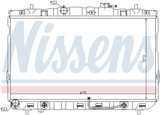 NISSENS Radiators, Motora dzesēšanas sistēma 67468