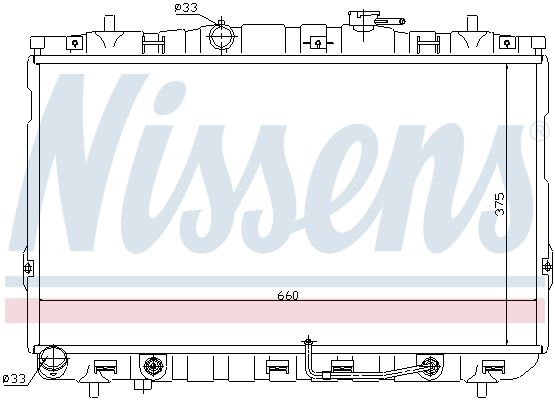 NISSENS Radiators, Motora dzesēšanas sistēma 67493