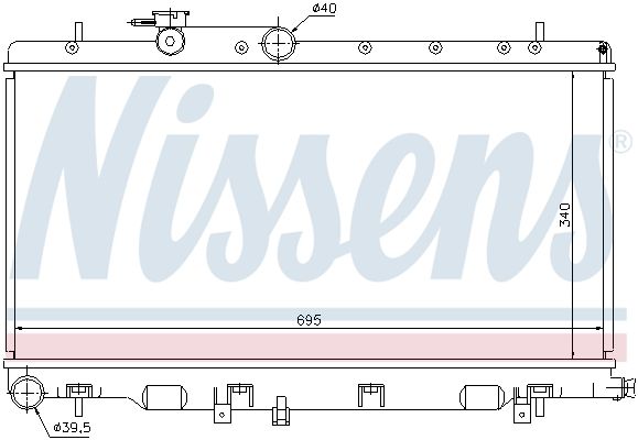 NISSENS Radiators, Motora dzesēšanas sistēma 67708