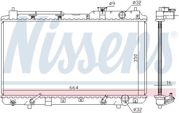 NISSENS Radiators, Motora dzesēšanas sistēma 681021