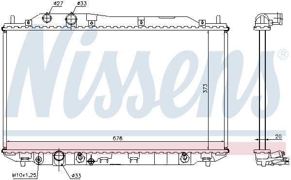 NISSENS Radiators, Motora dzesēšanas sistēma 68141