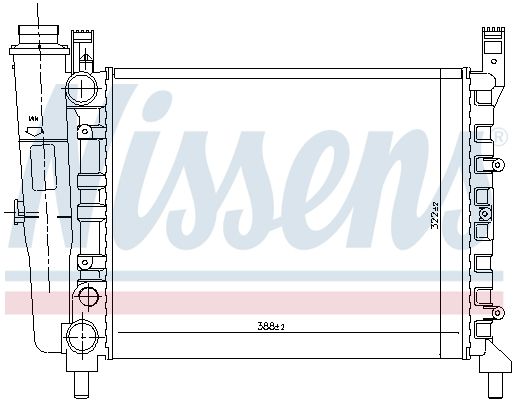 NISSENS Radiators, Motora dzesēšanas sistēma 69097