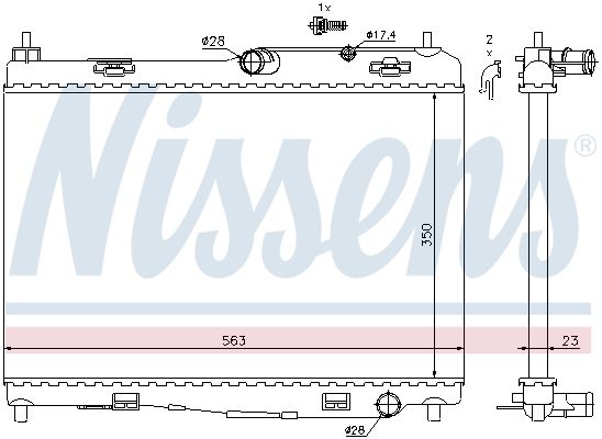 NISSENS Radiators, Motora dzesēšanas sistēma 69235