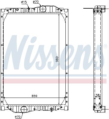 NISSENS Radiators, Motora dzesēšanas sistēma 69604A