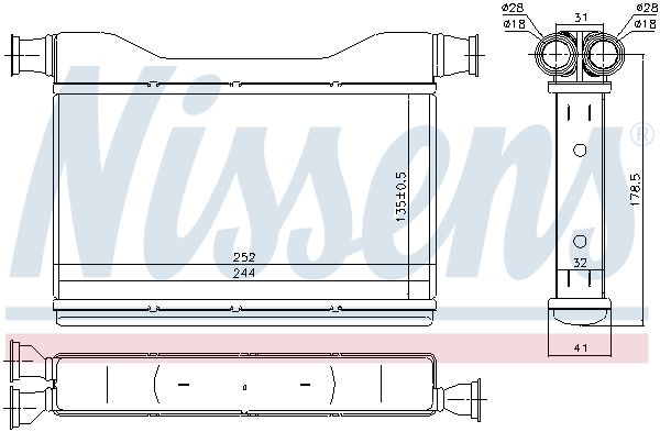 NISSENS Siltummainis, Salona apsilde 70528