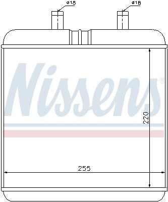NISSENS Теплообменник, отопление салона 71810
