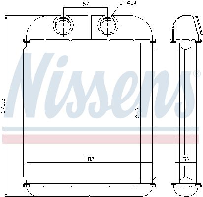 NISSENS Siltummainis, Salona apsilde 73467