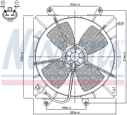 NISSENS Ventilators, Motora dzesēšanas sistēma 85000