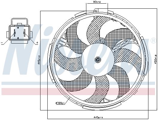 NISSENS Ventilators, Motora dzesēšanas sistēma 85037