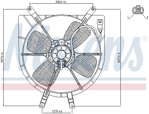 NISSENS Ventilators, Motora dzesēšanas sistēma 85043