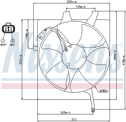 NISSENS Ventilators, Motora dzesēšanas sistēma 85047