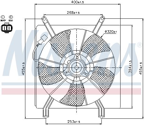 NISSENS Ventilators, Motora dzesēšanas sistēma 85048