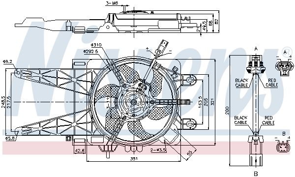 NISSENS Ventilators, Motora dzesēšanas sistēma 85051