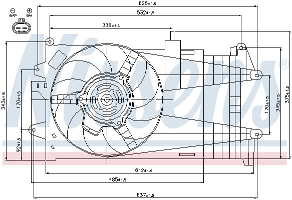 NISSENS Ventilators, Motora dzesēšanas sistēma 85052